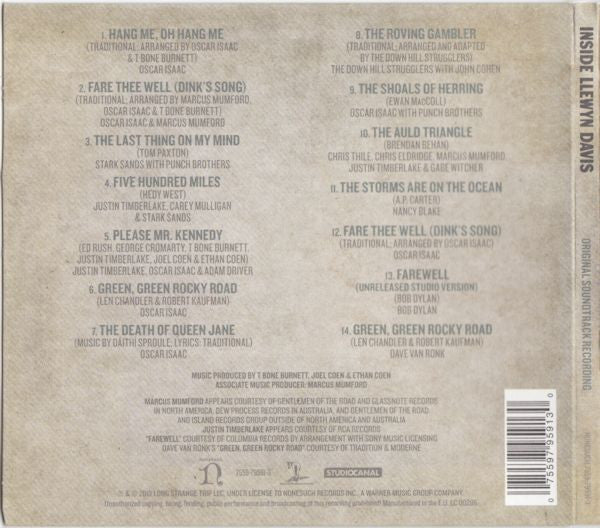 Various : Inside Llewyn Davis (Original Soundtrack Recording) (CD, Album)