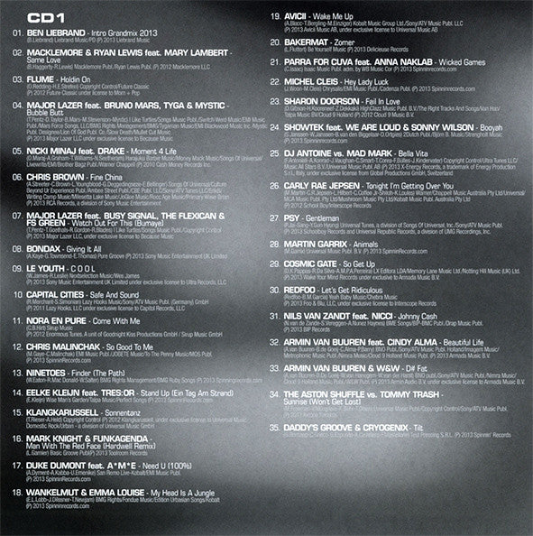 Ben Liebrand : Grandmix 2013 (3xCD, Mixed, Tex)