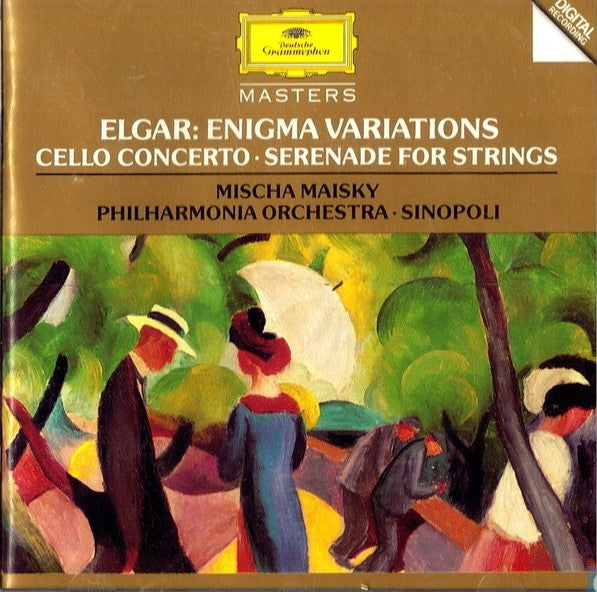 Sir Edward Elgar - Mischa Maisky · Philharmonia Orchestra · Giuseppe Sinopoli : Enigma Variations · Cello Concerto · Serenade For Strings (CD, Comp, RE, RM, PMD)