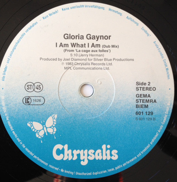 Gloria Gaynor : I Am What I Am (From "La Cage Aux Folles") (12", Maxi, Alt)