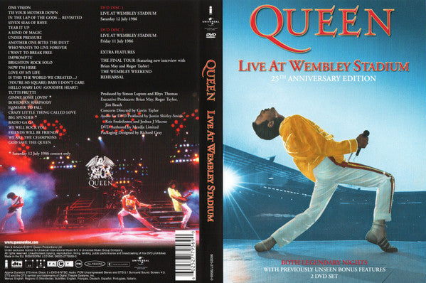 Queen : Live At Wembley Stadium (2xDVD-V, RE, NTSC, 25t)