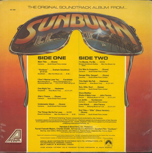 Various, John Cameron (2) : Sunburn (Original Motion Picture Soundtrack) (LP)