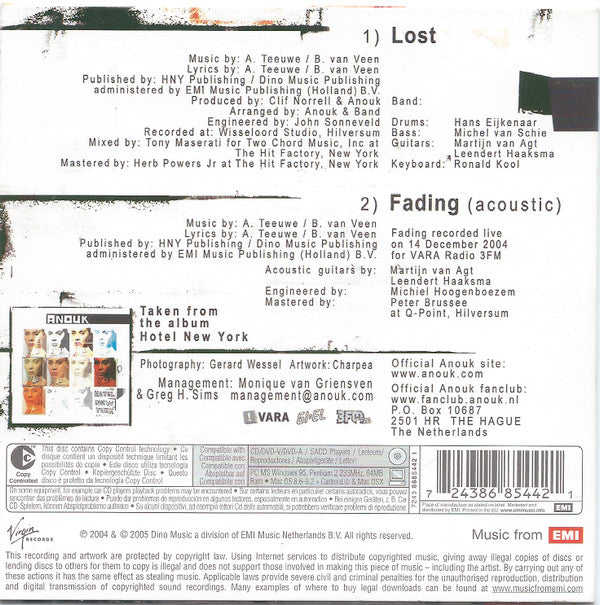 Anouk : Lost (CD, Single, Copy Prot.)