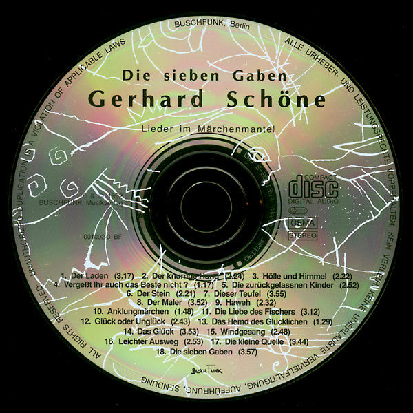 Gerhard Schöne : Die Sieben Gaben (Lieder Im Märchenmantel) (CD, Album)