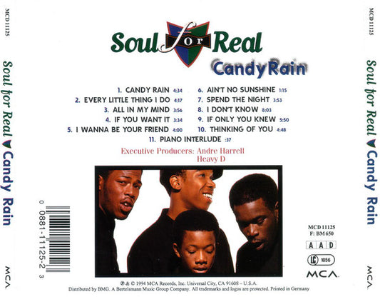 Soul For Real : Candy Rain (CD, Album)