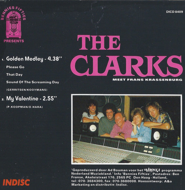 The Clarks  Meet  Frans Krassenburg : Golden Medley (CD, Single)