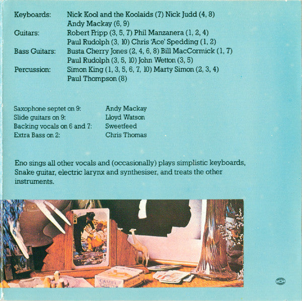 Brian Eno : Here Come The Warm Jets (CD, Album, RE)