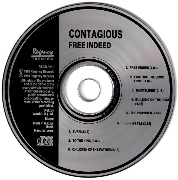 Contagious (7) : Free Indeed (CD, Album)