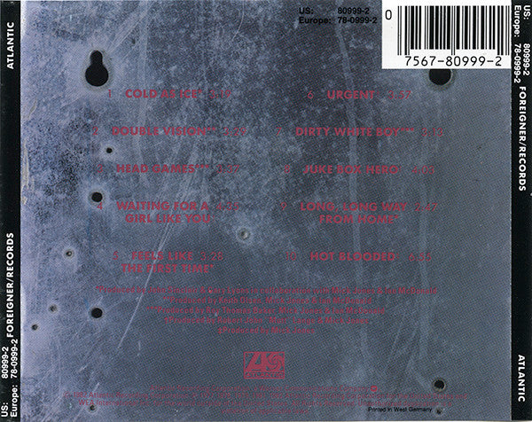 Foreigner : Records (CD, Comp, RE, Tar)