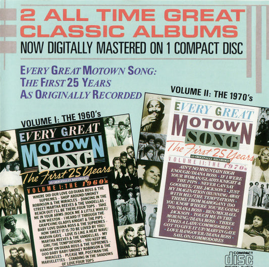 Various : Every Great Motown Song: The First 25 Years As Originally Recorded (CD, Comp, RM)