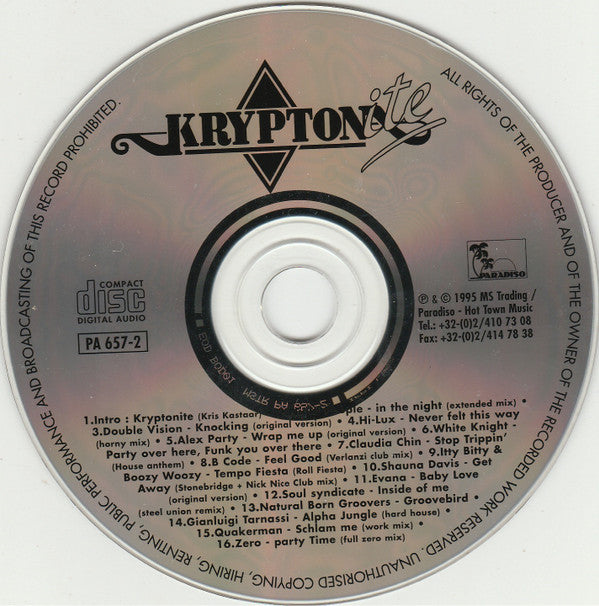 Various : Kryptonite (CD, Comp, Mixed)