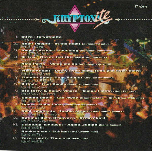 Various : Kryptonite (CD, Comp, Mixed)