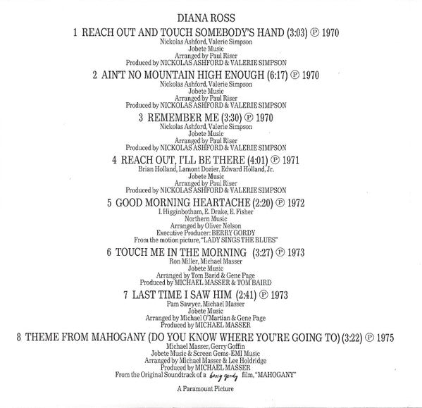 Diana Ross : 14 Greatest Hits (CD, Comp, RP)