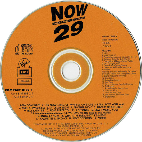 Various : Now That's What I Call Music! 29 (2xCD, Album, Comp)
