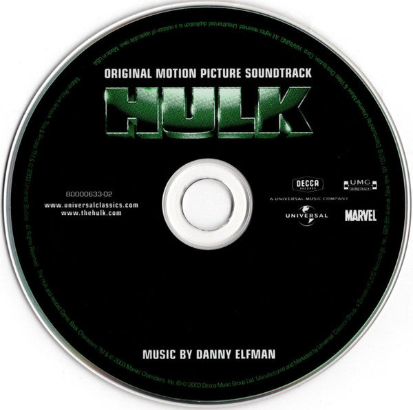 Danny Elfman : Hulk (Original Motion Picture Soundtrack) (CD, Album)