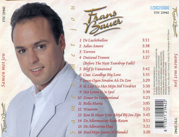 Frans Bauer : Samen Met Jou (CD, Album)