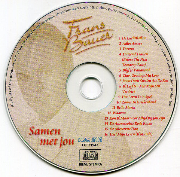Frans Bauer : Samen Met Jou (CD, Album)