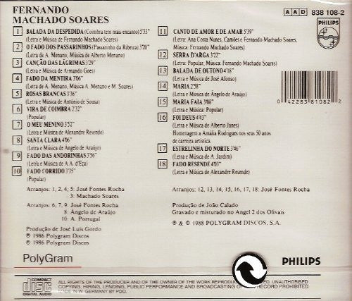 Fernando Machado Soares : Fernando Machado Soares (CD, Album, Comp)