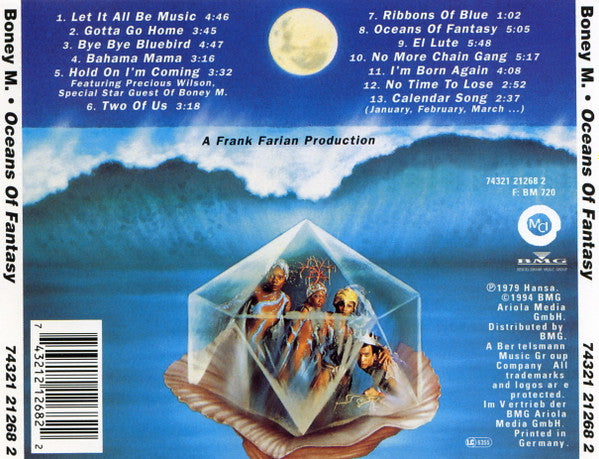 Boney M. : Oceans Of Fantasy (CD, Album, RE)