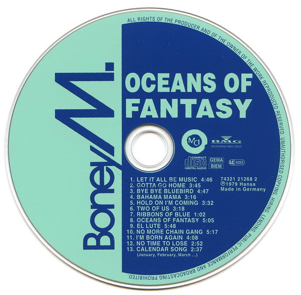 Boney M. : Oceans Of Fantasy (CD, Album, RE)