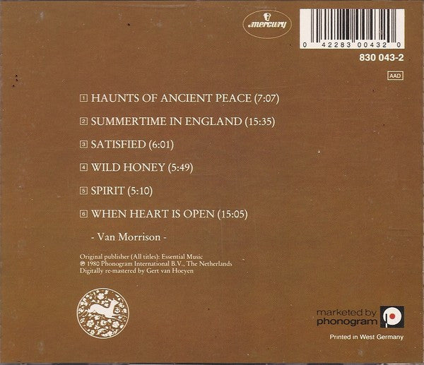 Van Morrison : Common One (CD, Album, RE)