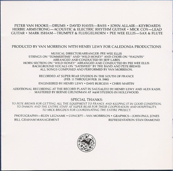 Van Morrison : Common One (CD, Album, RE)