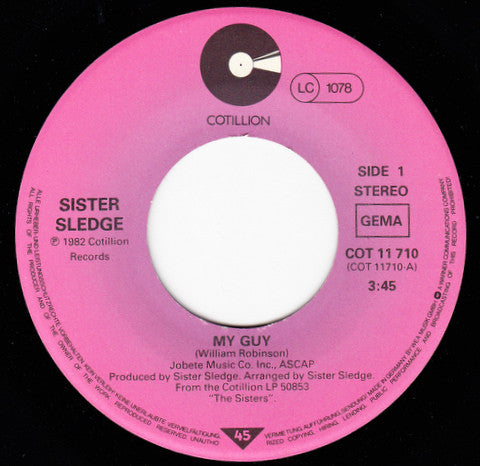 Sister Sledge : My Guy (7", Single)