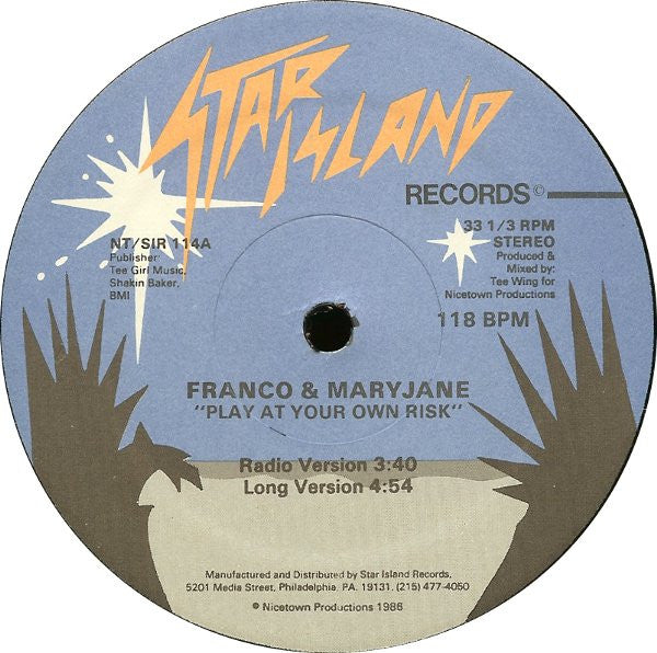 Franco & Maryjane : Play At Your Own Risk (12")