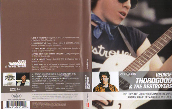 George Thorogood & The Destroyers : Video Hits (DVD-V, Comp, PAL)