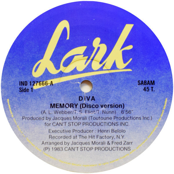 Diva Gray : Memory (12", Maxi)