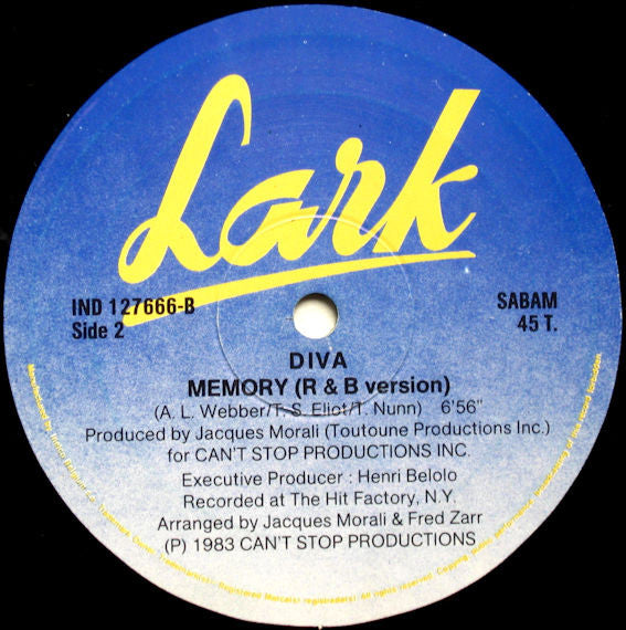 Diva Gray : Memory (12", Maxi)