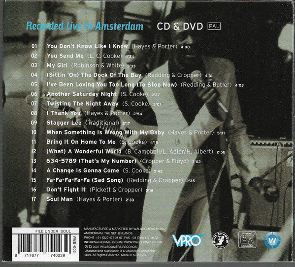 Arthur Conley & The Sweaters (5) : Recorded Live In Amsterdam (CD, Album + DVD)