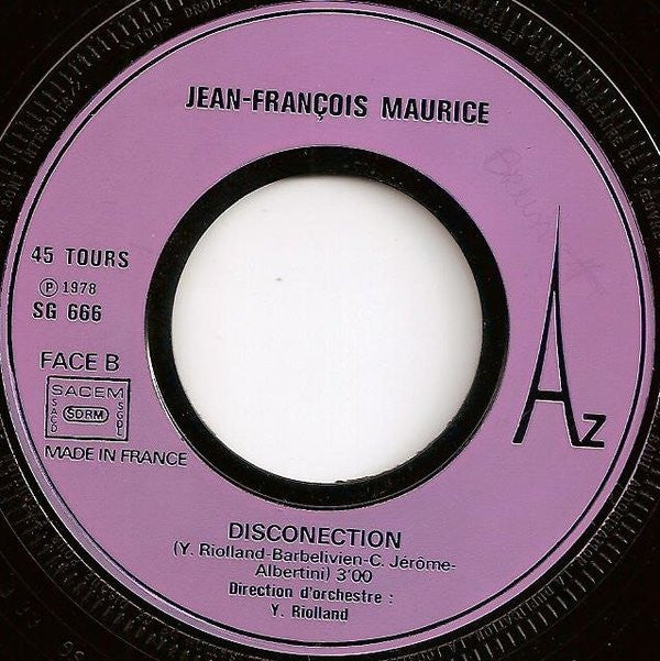 Jean-François Maurice : 28º À L'ombre (7", Single, Pur)