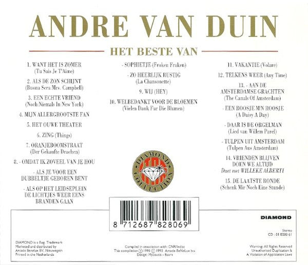 André van Duin : Het Beste Van Andre Van Duin (CD, Comp)