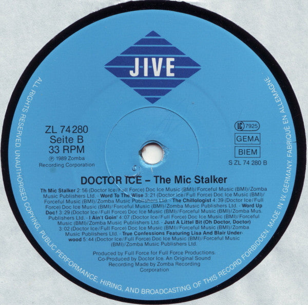 Doctor Ice : The Mic Stalker (LP, Album)