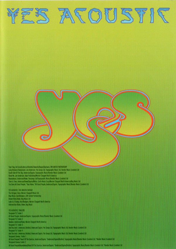 Yes : Yes Acoustic - Guaranteed No Hiss (DVD-V, Copy Prot., NTSC)