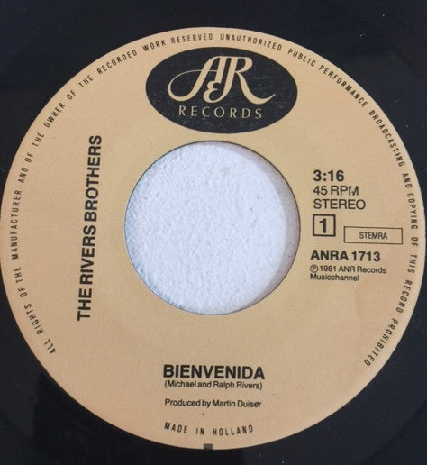 The Rivers Brothers : Bienvenida (7", Single)