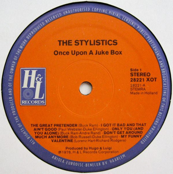 The Stylistics : Once Upon A Juke Box (LP, Album)