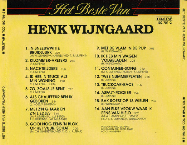 Henk Wijngaard : Het Beste Van Henk Wijngaard (CD, Comp)