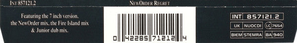 New Order : Regret (CD, Single)