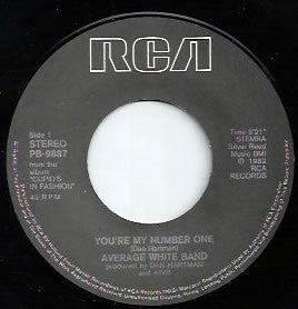 Average White Band : You're My Number One (7", Single)