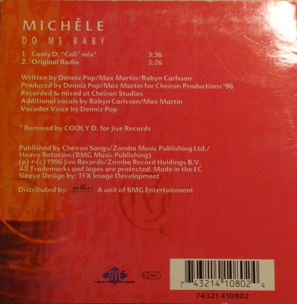Michèle : Do Me Baby (CD, Single, Car)