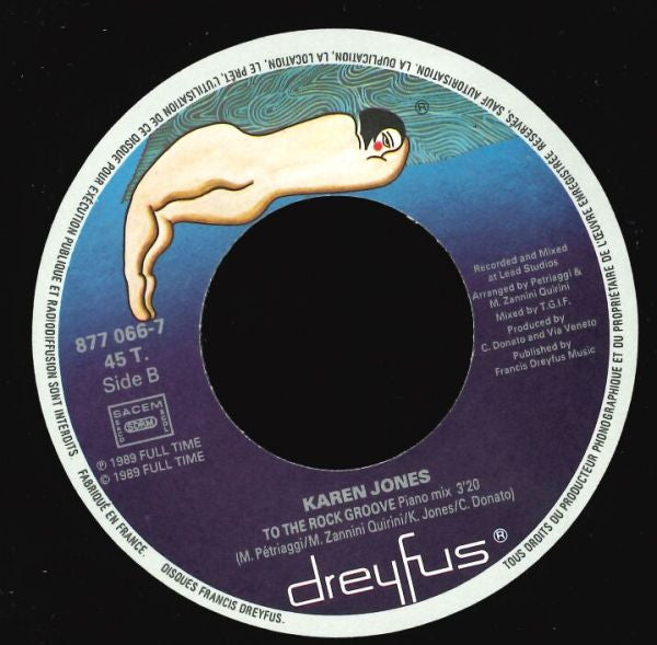 Karen Jones : To The Rock Groove (7", Single)