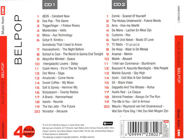 Various : Alle 40 Goed - Belpop (2xCD, Comp)