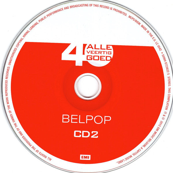 Various : Alle 40 Goed - Belpop (2xCD, Comp)
