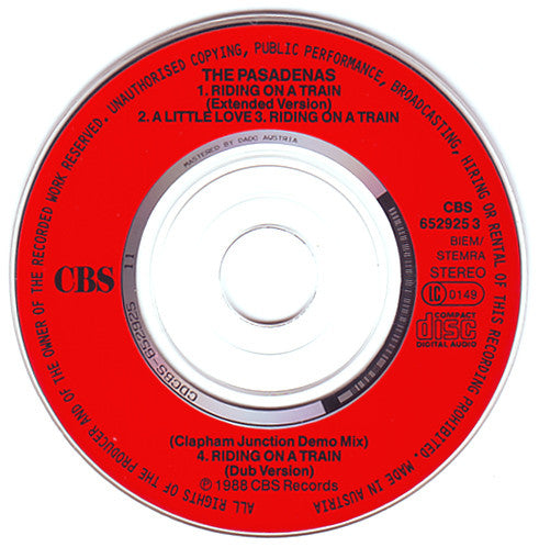 The Pasadenas : Riding On A Train (CD, Mini, Single)