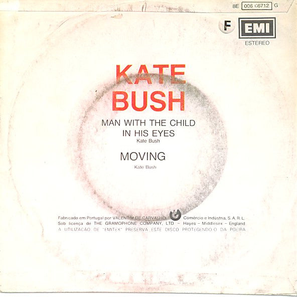 Kate Bush : The Man With The Child In His Eyes  (7", Single)
