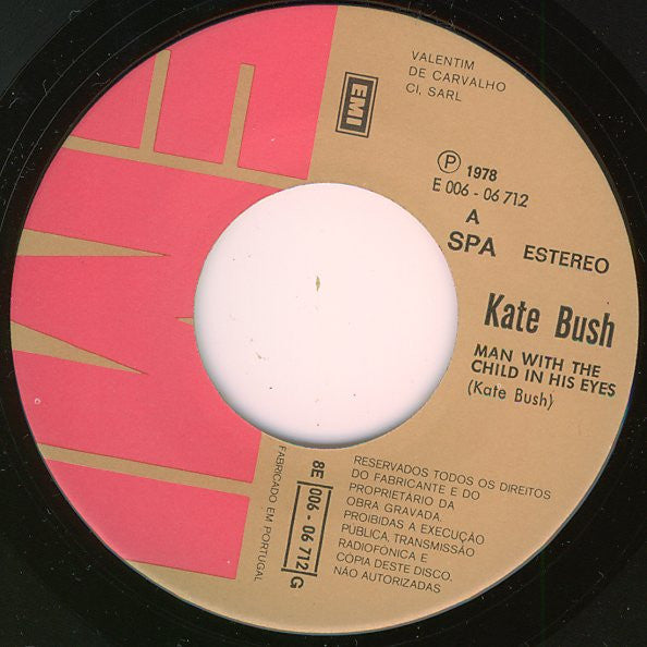 Kate Bush : The Man With The Child In His Eyes  (7", Single)