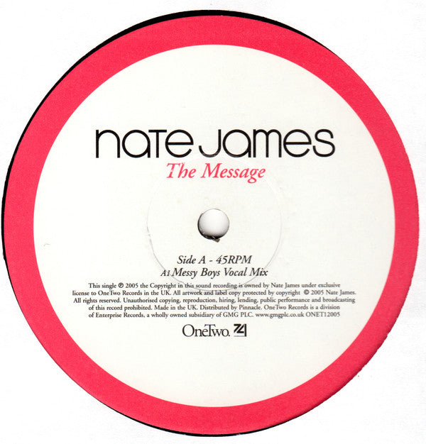 Nate James : The Message (12")