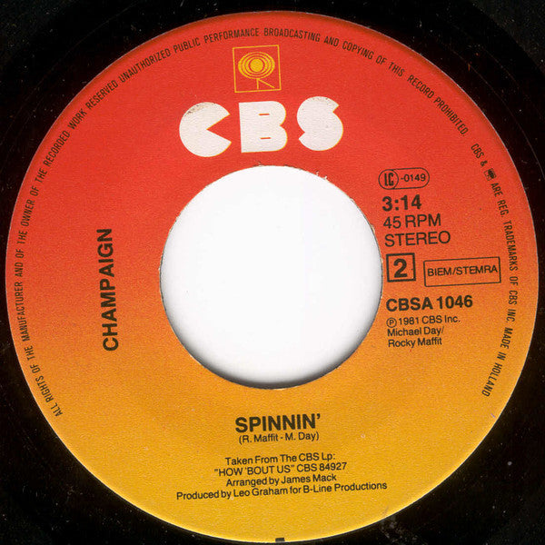 Champaign : How 'Bout Us (7", Single)